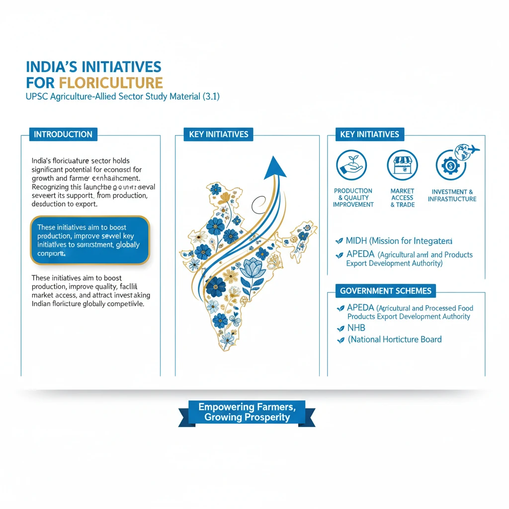 What are India’s Initiatives for Floriculture?