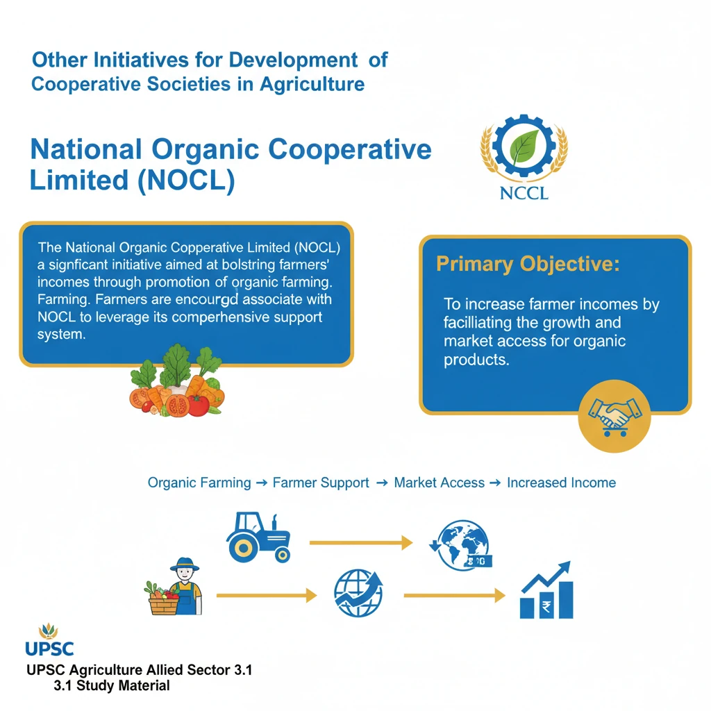 What are the Other Initiatives for Development of Cooperative Societies in Agriculture?