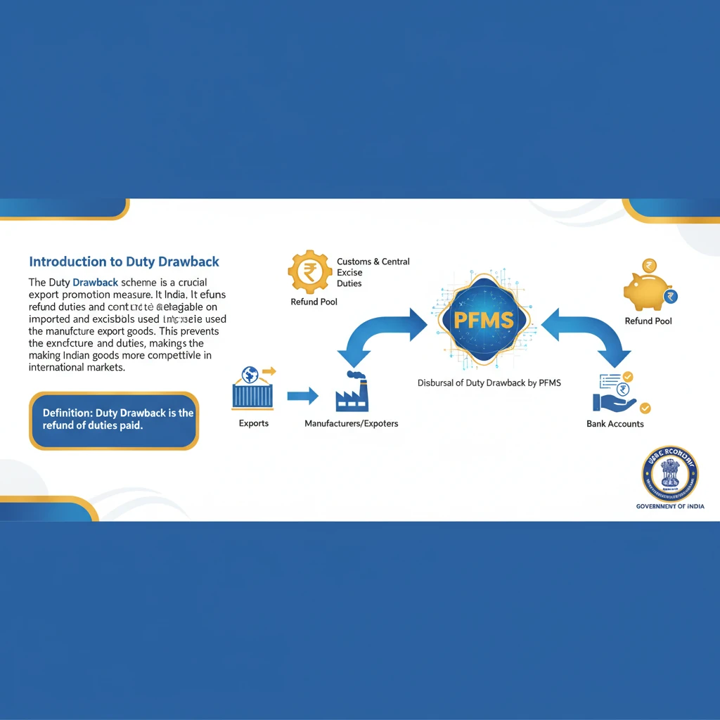 Disbursal of Duty Drawback by PFMS
