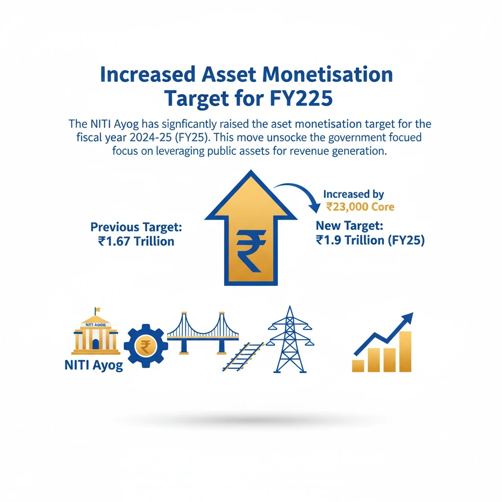 Raising of Asset
Monetisation Target