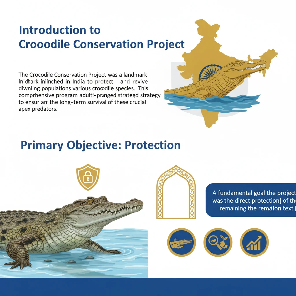 Crocodile Conservation Project: Objectives, Implementation & Sanctuaries