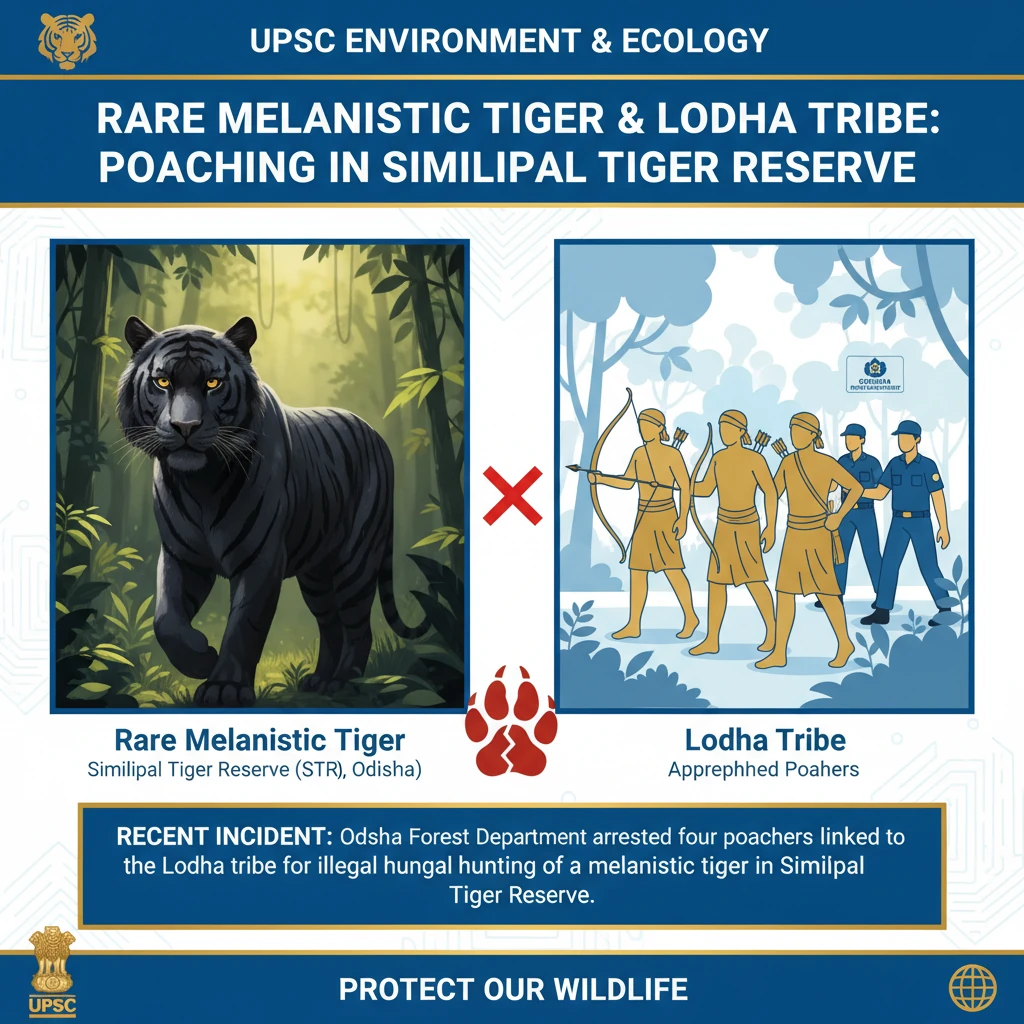 Rare Melanistic Tiger and Lodha Tribe