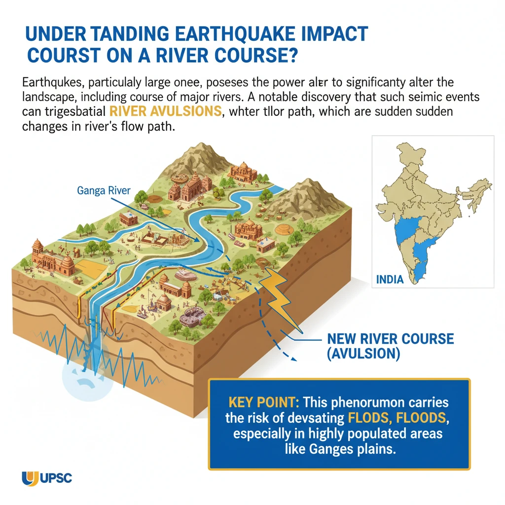 How Earthquakes Impact the Course of a River Ganga?