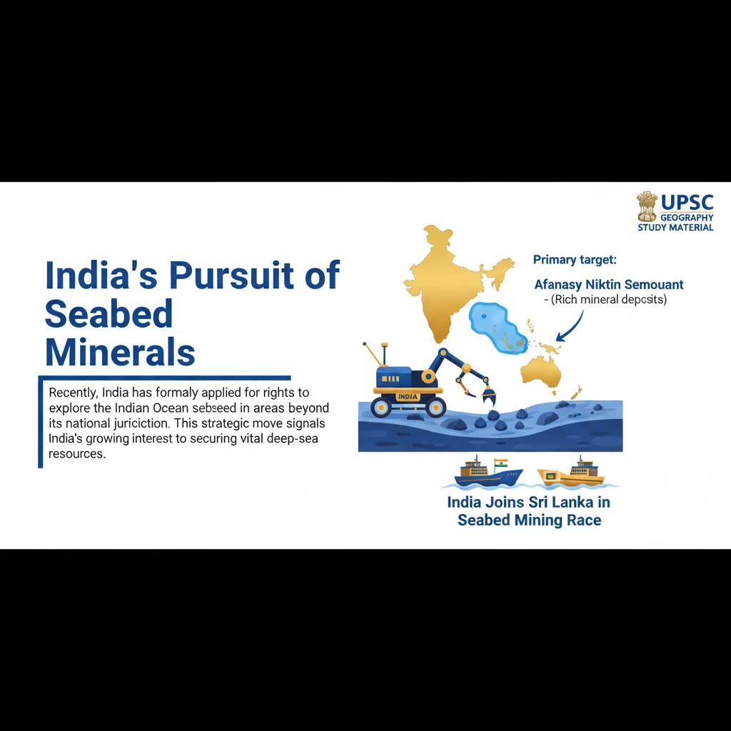 India Joins Sri Lanka in Seabed Mining Race