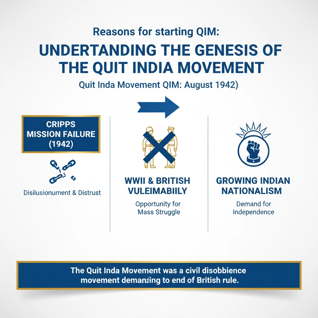 Quit India Movement: Causes - Failure of Cripps Mission