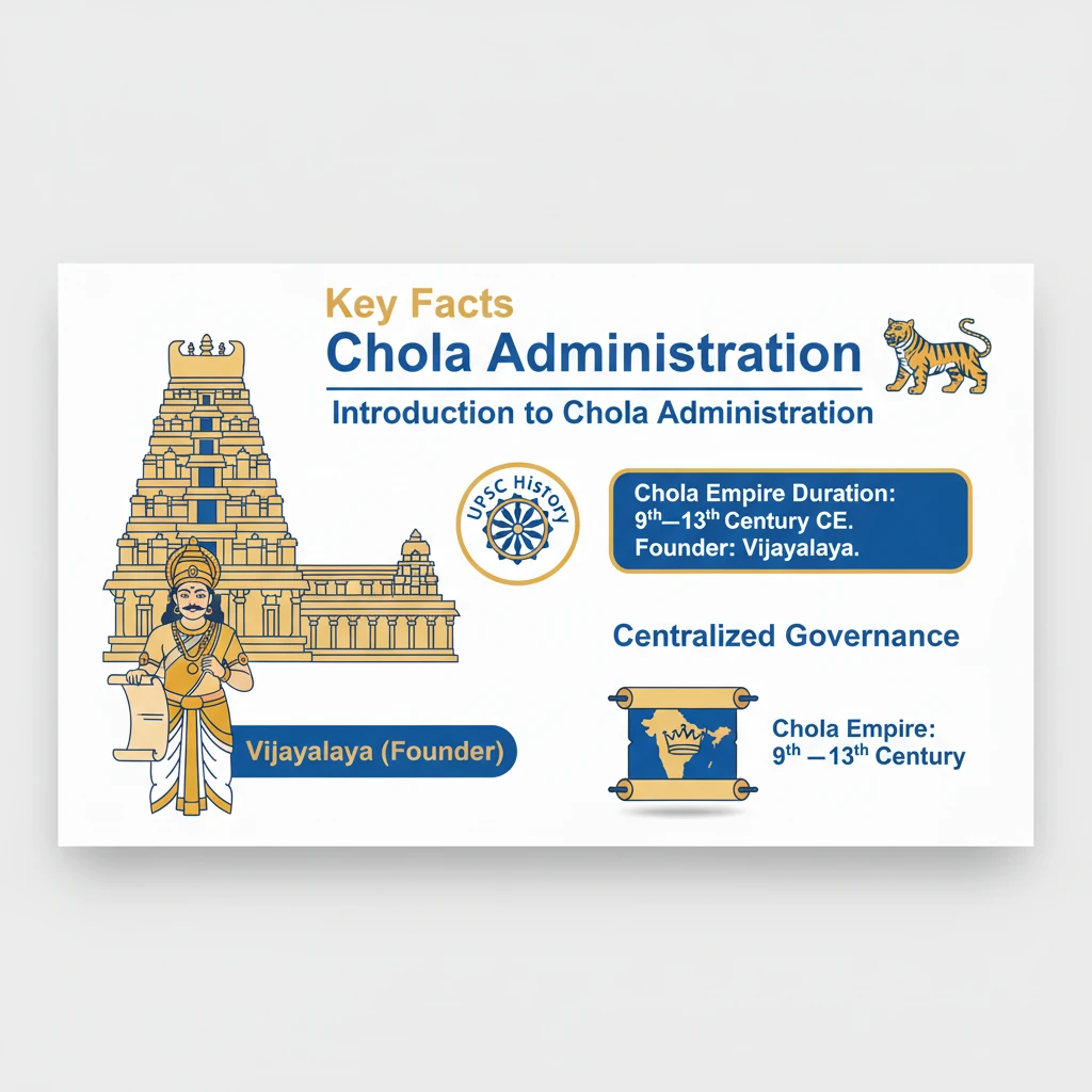 What are Key Facts about the Chola Administration?