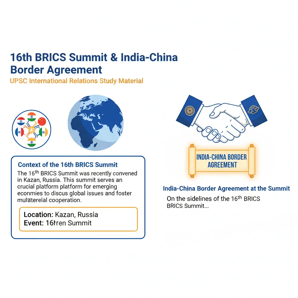 16th BRICS Summit & India-China Border Agreement