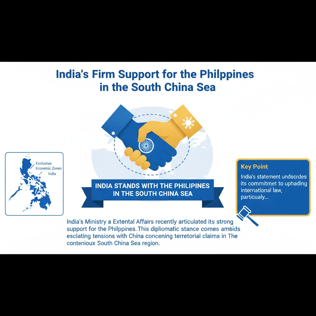 India Stands with the Philippines in the South China Sea