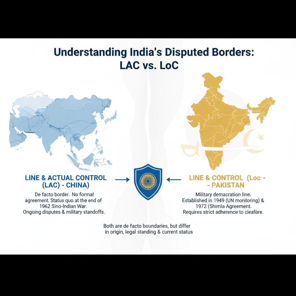 LAC vs. LoC: India-China Border Disputes and Management