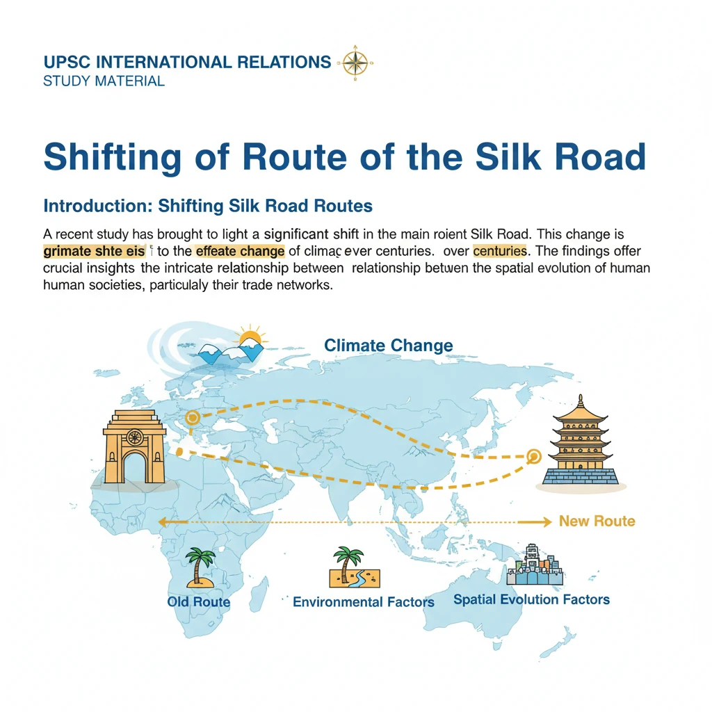 Shifting of Route of the Silk Road
