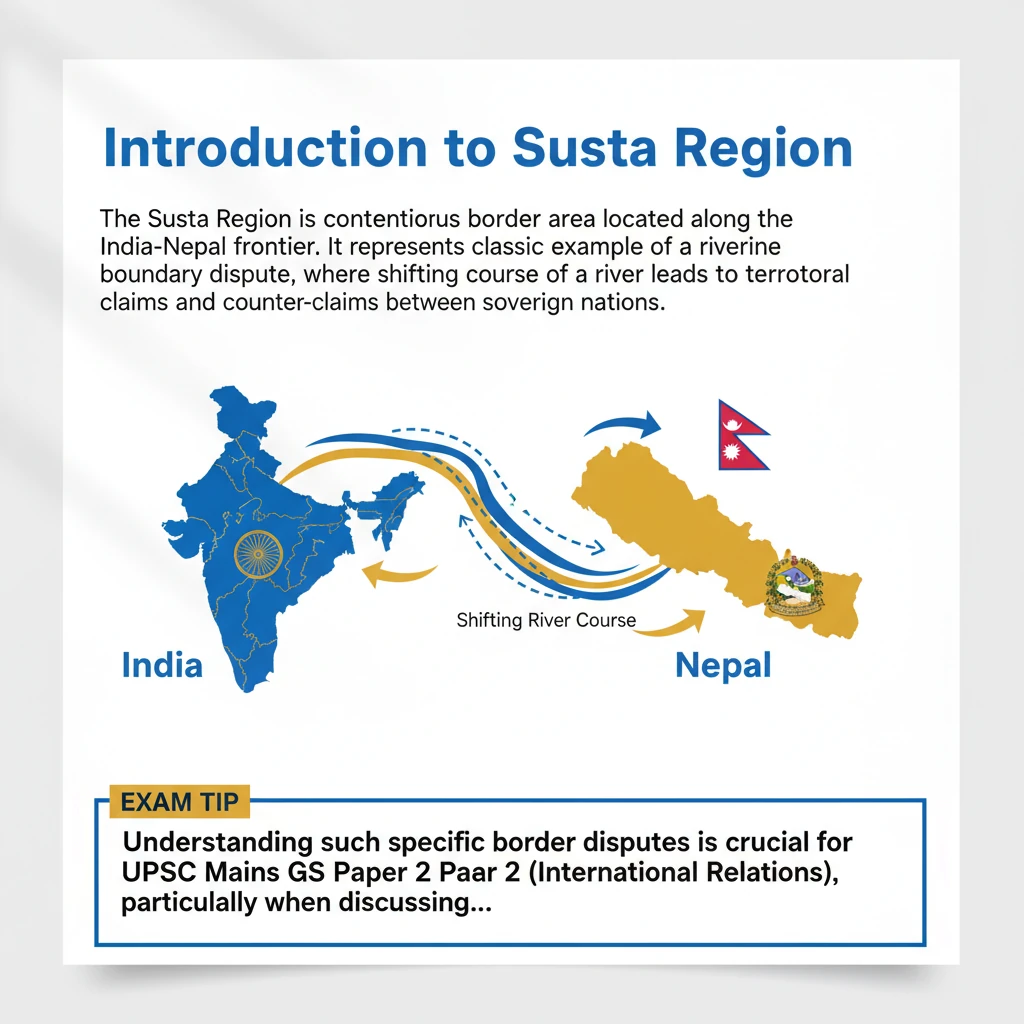 Susta Region Dispute: India-Nepal Border Issue