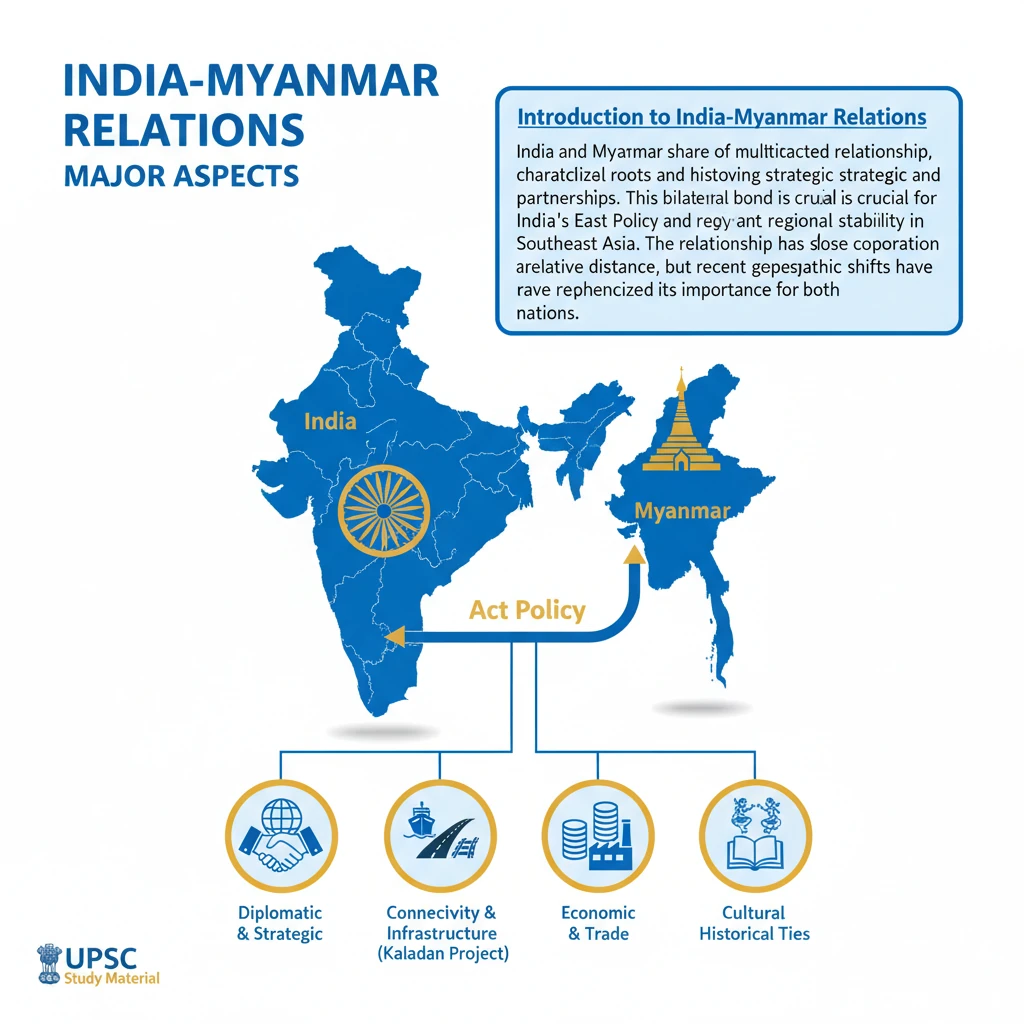 What are the Major Aspects of India-Myanmar Relations?