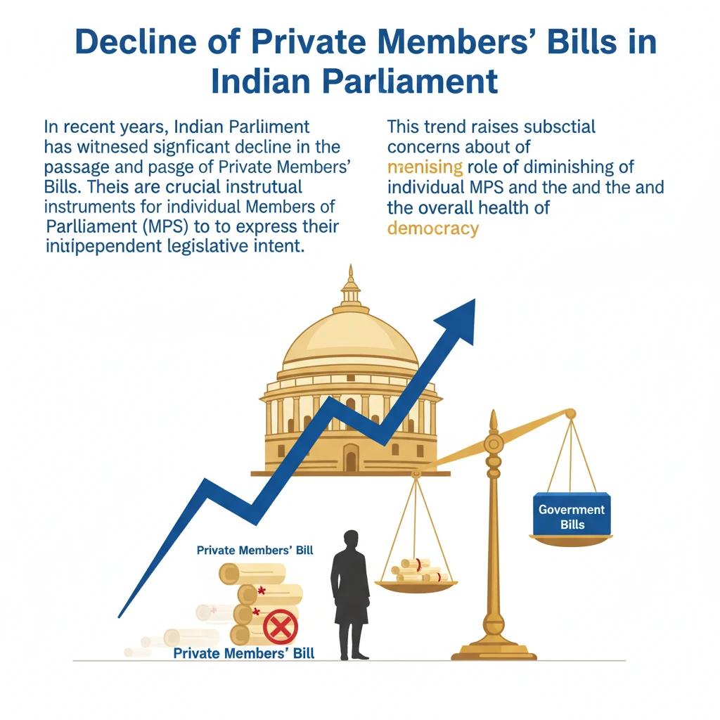 Decline of Private Members' Bills in Indian Parliament
