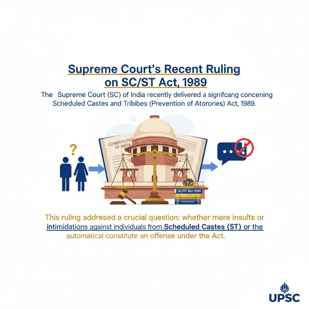 Supreme Court Ruling on the SC and ST Act 1989