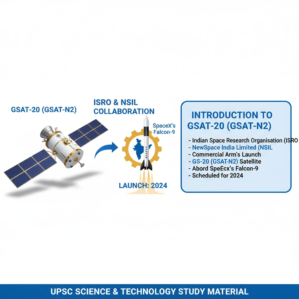 GSAT-20 (GSAT-N2) Aboard SpaceX’s Falcon-9