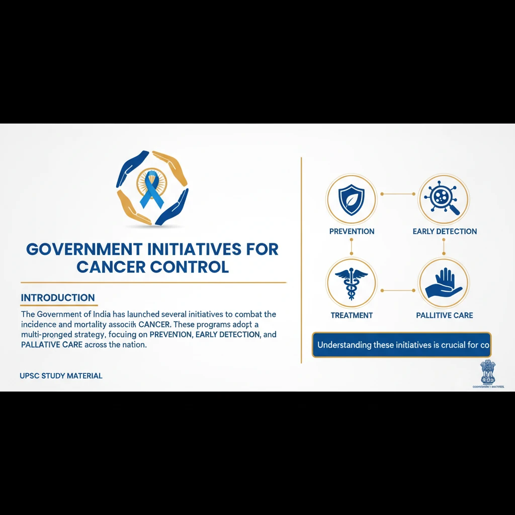 What are the Government Initiatives related to Cancer?