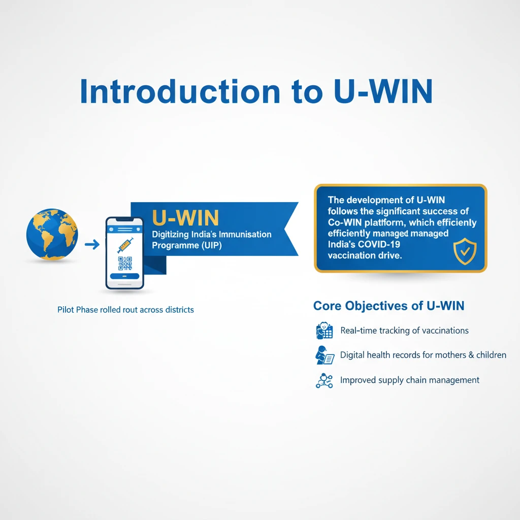 U-Win Platform & Childhood Immunization Trends in India (2022-2023)